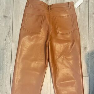 Wilfred Melina Cropped Vegan Leather Pant size 12 Short
